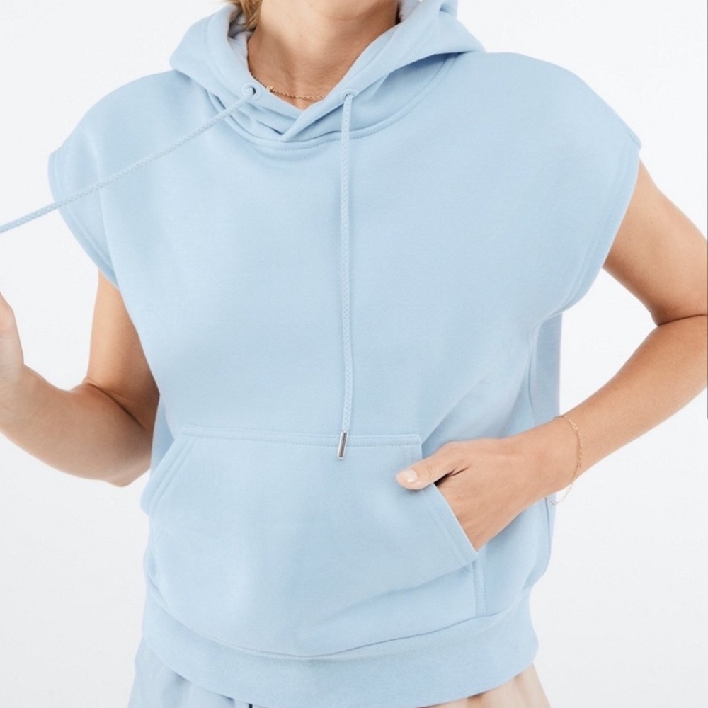Fabletics Baby Blue Hoodie Tank